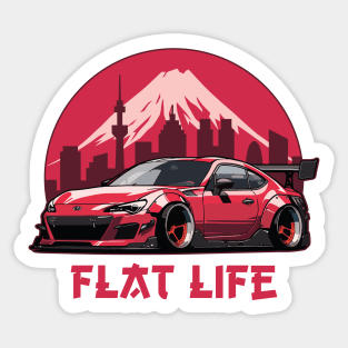 Subaru BRZ Car Art - Widebody Modified Japanese Drift Car Sticker